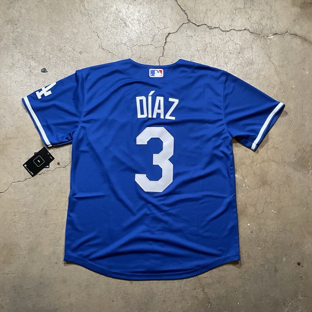 New Edwin Diaz Adult Blue Los Angeles Dodgers Jersey L